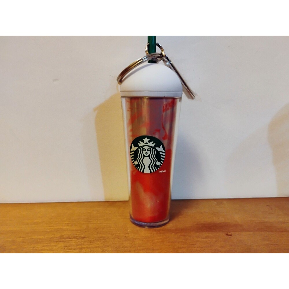 Starbucks Surprise Cold Cup Keychain Frappuccino Strawberry Pink Blind Box Cute